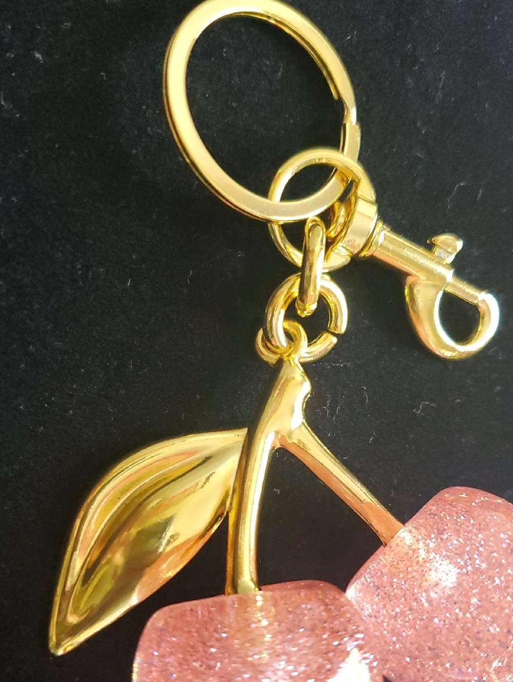 Large Cherry Bag Charm/Keychain - Picture 3 of 7